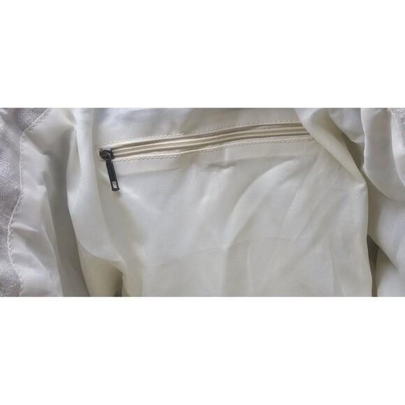 No Boundaries Women's Woven Beach Boho Tote Diaper Bag Mint Stripe Made In India - Picture 6 of 16